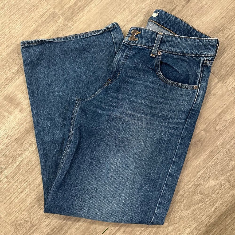 Levi's Dark Blue Superlow Wide Leg Denim Jeans